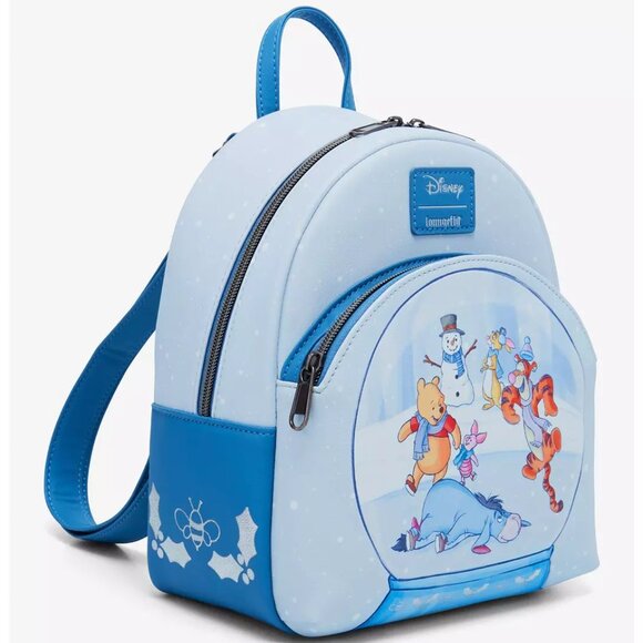 Loungefly Disney Winnie The Pooh Ice Skating Mini Backpack - NWT - Picture 2 of 4